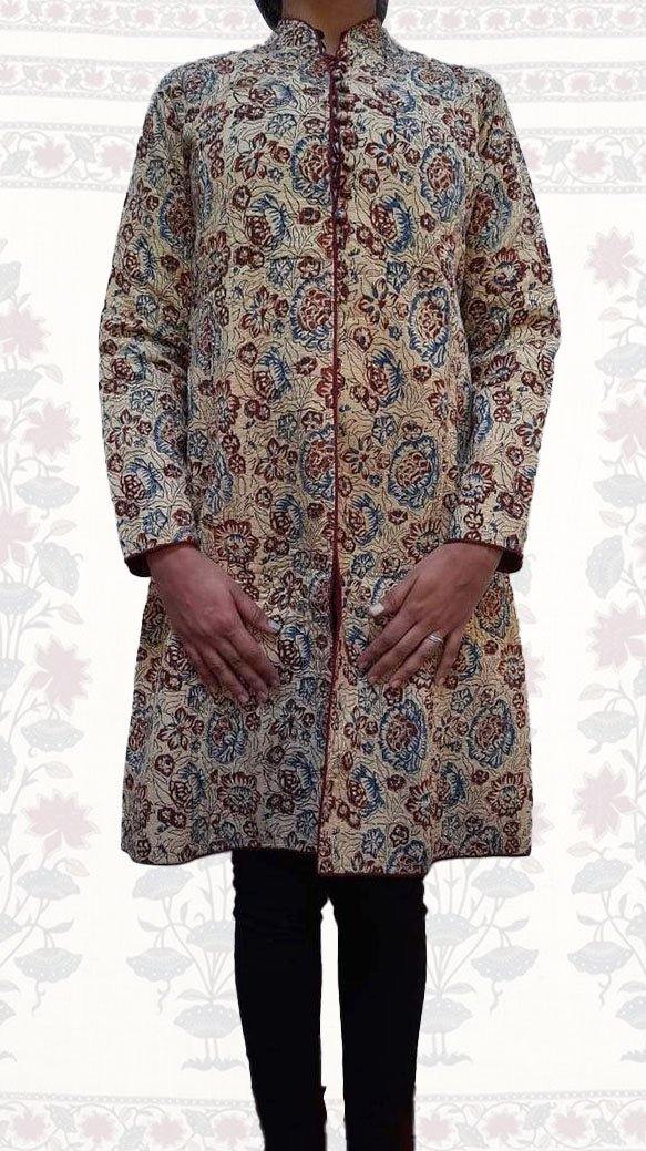 Coat Taupe. floral - Shoi 